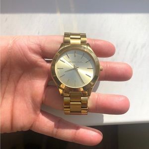 MICHAEL KORS Slim Runway Gold-Tone Stainless Steel Watch